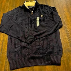 US Polo Assn. Cotton Blend Quarter Zip sweater